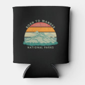 Geboren in Wander Americas National Parks Blikjeskoeler (Voorkant)