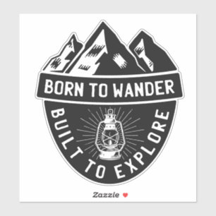Geboren in Wander Sticker