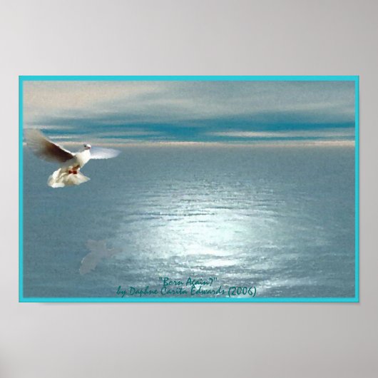 Geboren in water en gedistilleerde dranken poster (Voorkant)