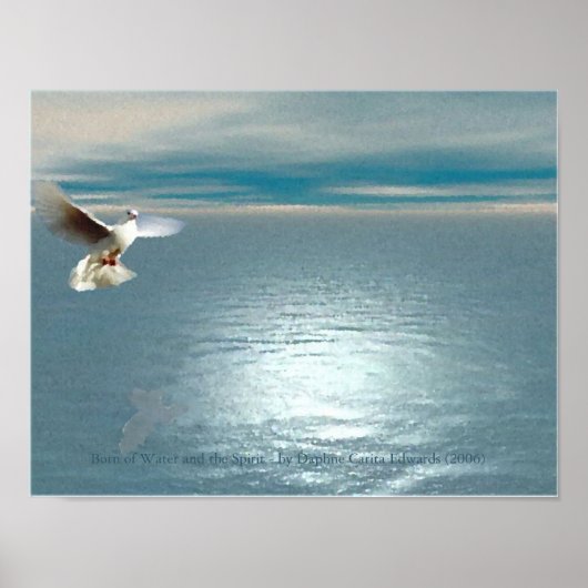 Geboren in water en gedistilleerde dranken poster (Voorkant)