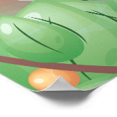 Geboren in Wild Kinder Room Poster met naam en jaa (Hoek)