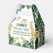 Geboren in Wild Oerwoud Safari Bedankdoosjes (Achterkant)