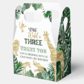 Geboren in Wild Oerwoud Safari Bedankdoosjes (Geopend)