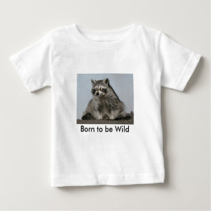 Geboren in Wild Raccoon Shirt