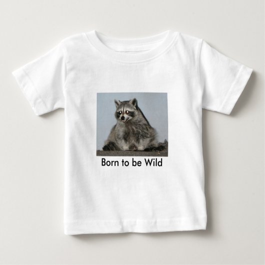 Geboren in Wild Raccoon Shirt (Voorkant)
