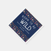 Geboren in Wild Tribal Boho Arrows Baby shower Servet (Hoek)