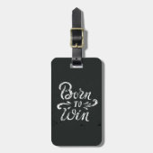 Geboren in Win Bagagelabel (Voorkant verticaal)