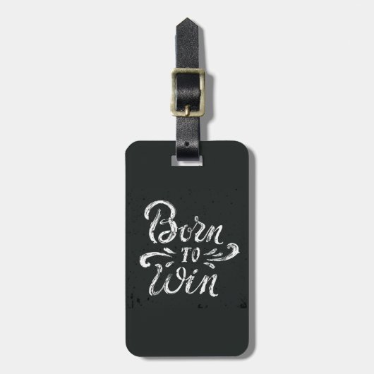 Geboren in Win Bagagelabel (Voorkant verticaal)