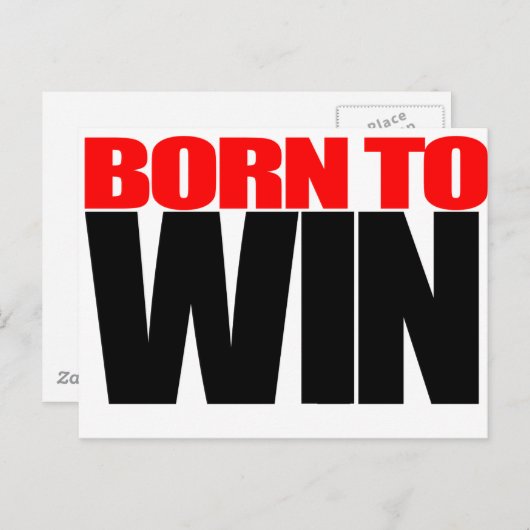 Geboren in WIN Briefkaart (Voorkant / Achterkant)