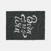 Geboren in Win Fleece Deken (Voorkant (Horizontaal))