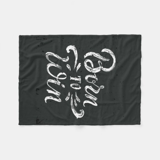 Geboren in Win Fleece Deken (Voorkant (Horizontaal))