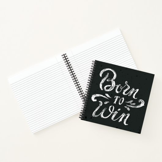 Geboren in Win Notitieboek (Binnen)