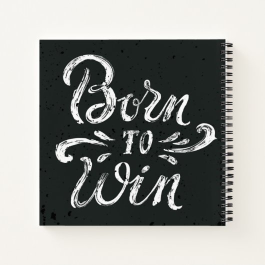 Geboren in Win Notitieboek (Achterkant)