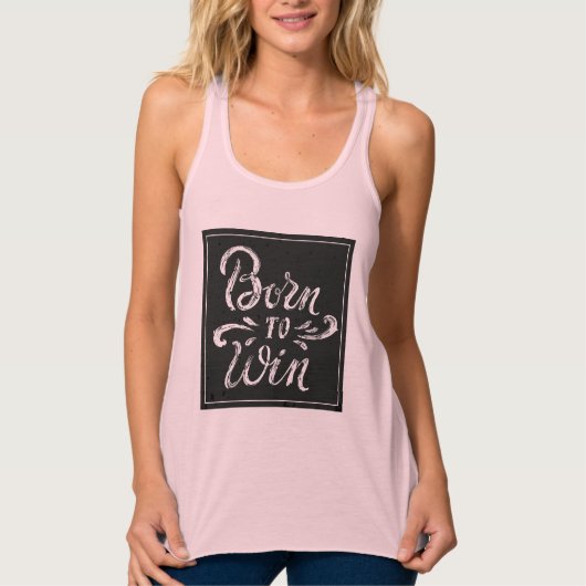 Geboren in Win Tanktop (Voorkant)