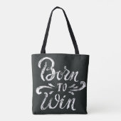 Geboren in Win Tote Bag (Achterkant)