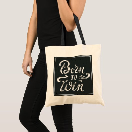 Geboren in Win Tote Bag (Voorkant (product))