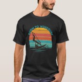 Geboren in Windsurf T-shirt (Voorkant)