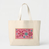 Geboren in Winkeljumbo-Tas Grote Tote Bag (Voorkant)