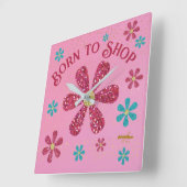 Geboren in winkelmuur vierkante klok (Hoek)