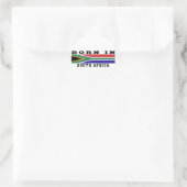 Geboren in Zuid-Afrika Ronde Sticker (Tas)