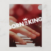 Geboren is de koning briefkaart (Voorkant)
