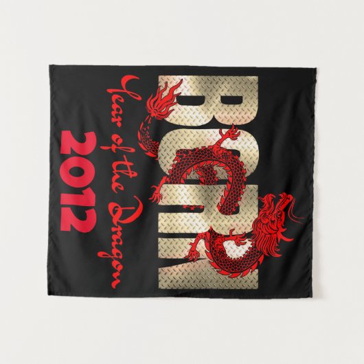 Geboren Jaar van de Draak 2024, 2012, 2000, 1988 Wandkleed (Voorkant (horizontaal))
