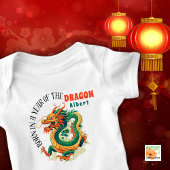 Geboren jaar van de naam van de Dragon baby Romper