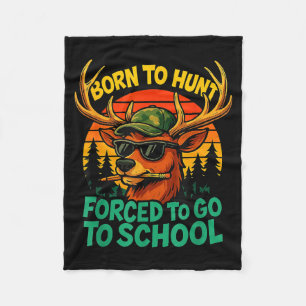 Geboren jagen gedwongen naar school jongen kind ca fleece deken