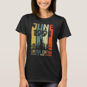 Geboren juni 1993 30e verjaardag t-shirt