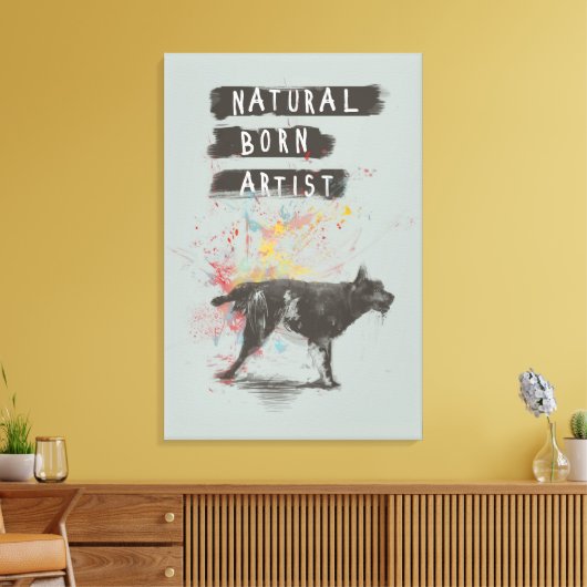 geboren kunstenaar canvas afdruk (Insitu (Woonkamer))