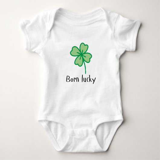 Geboren Lucky baby bodysuit (Voorkant)