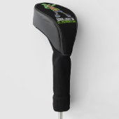 Geboren Lucky op St Patrick's Day Dabbing Verjaard Golfheadcover (Schuin)
