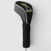 Geboren Lucky op St Patrick's Day Dabbing Verjaard Golfheadcover (Schuin)
