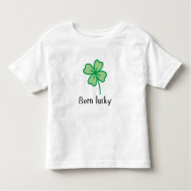 Geboren Lucky peuter T-shirt