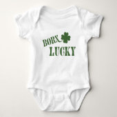 Geboren Lucky St Patricks Baby Bodysuit (Voorkant)