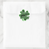 Geboren Lucky St. Patrick's Day Ronde Sticker (Tas)