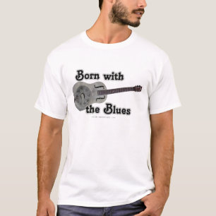 Geboren met de blauwe ogen t-shirt