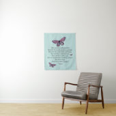 Geboren met de Rumi Quote Butterflies Wandkleed (In situ)