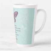 Geboren met de Rumi Quote Butterfly Latte Mok (Rechts)