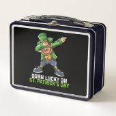 Geboren met geluk op St. Patrick's Day Dabbing Ver (Voorkant)