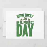 Geboren met geluk op St. Patrick's Day Ierse verja