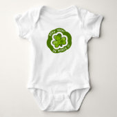 Geboren met geluk op St. Patrick's Day Romper (Voorkant)