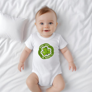 Geboren met geluk op St. Patrick's Day Romper