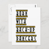 Geboren met het briefkaart van de Dancers van de B (Voorkant / Achterkant)