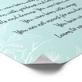 Geboren met Rumi Quote van Wings Poster (Hoek)