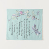 Geboren met Rumi Quote van Wings Wandkleed (Voorkant (horizontaal))