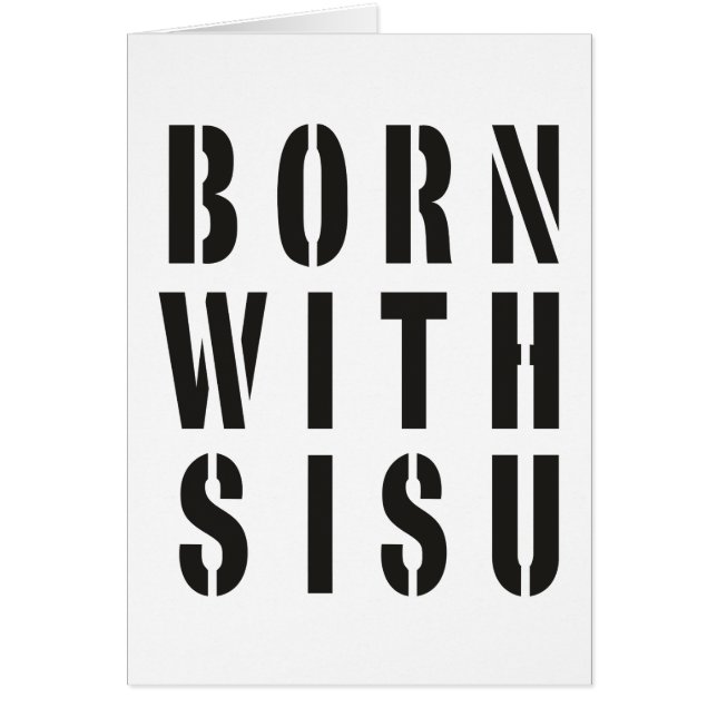 Geboren met Sisu (Voorkant)