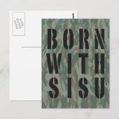 Geboren met Sisu 2 Briefkaart (Voorkant / Achterkant)