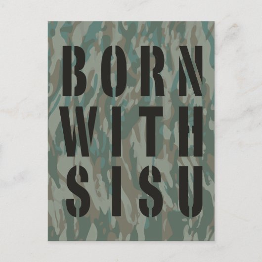 Geboren met Sisu 2 Briefkaart (Voorkant)