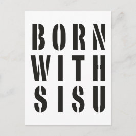 Geboren met Sisu Briefkaart